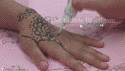 bemalte hand